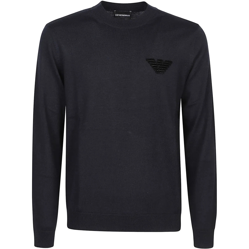 Emporio Armani  Eagle Pacth Sweater Blue blau