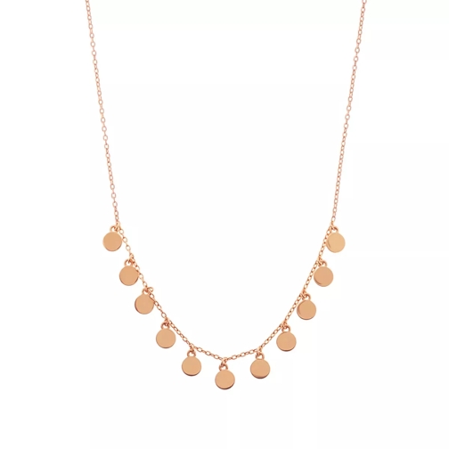 Leaf Necklace Platelet 4 Silver Rose Gold-Plated Collana media