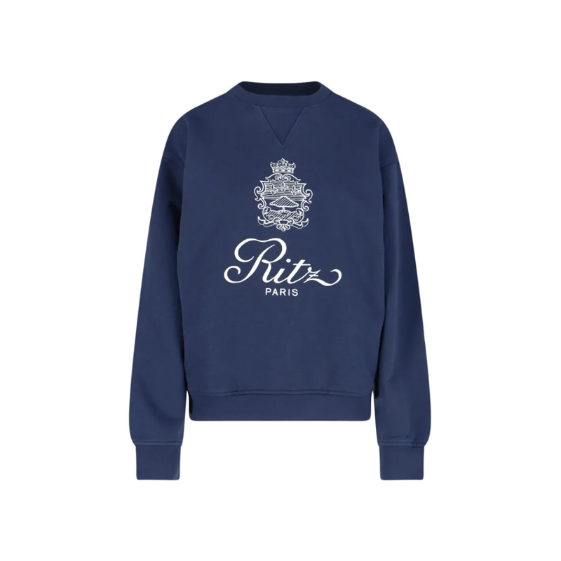 FRAME  'Ritz' Crewneck Sweatshirt – Blue & Navy Blue