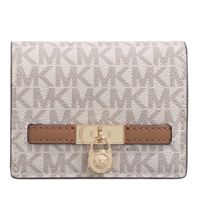 MICHAEL Michael Kors Bi-Fold-Portemonnaie Sm Compact Wallet Vanilla/Acrn