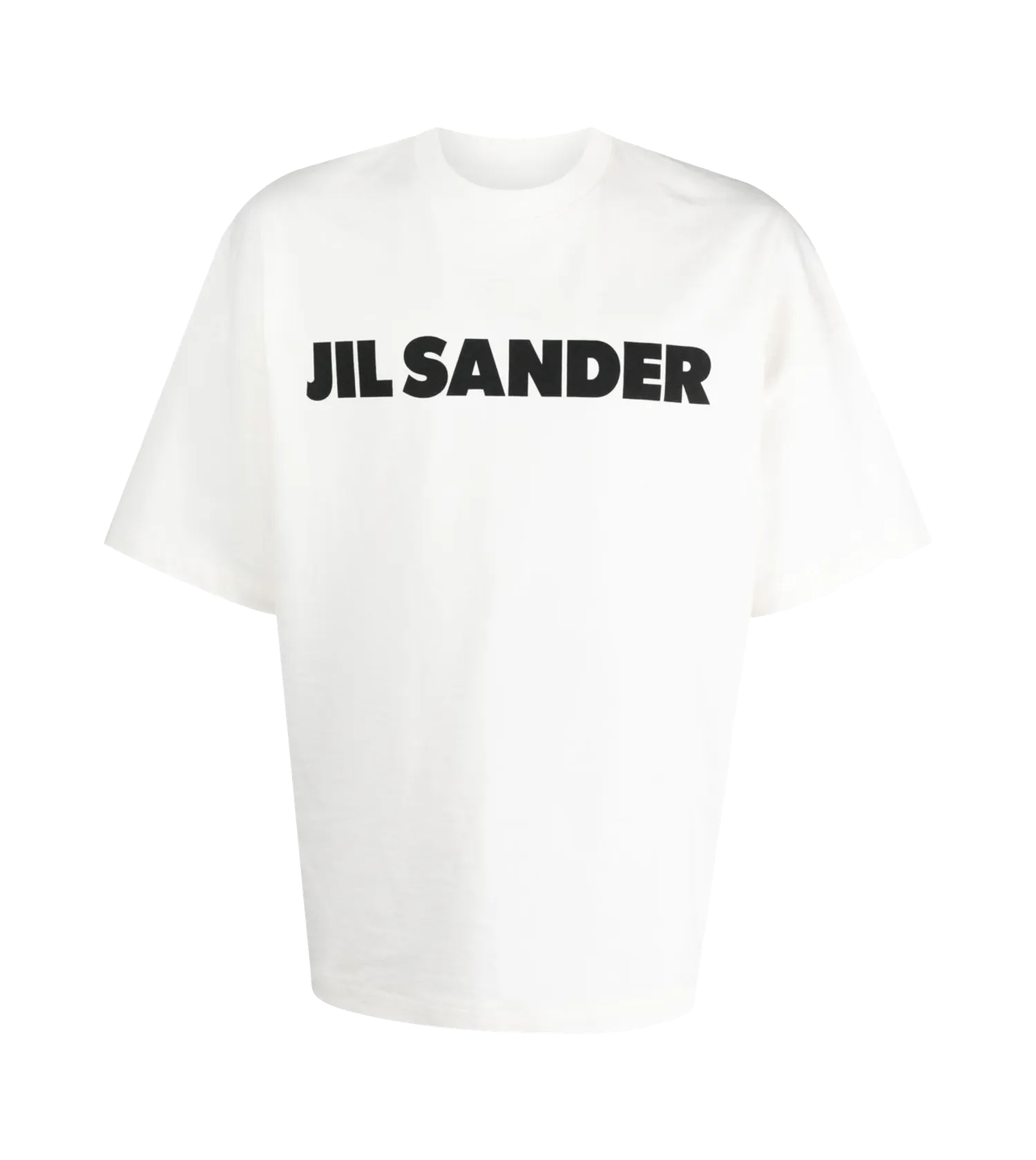 Jil Sander - T-Shirt mit Logo-Print - Größe XXL - weiß