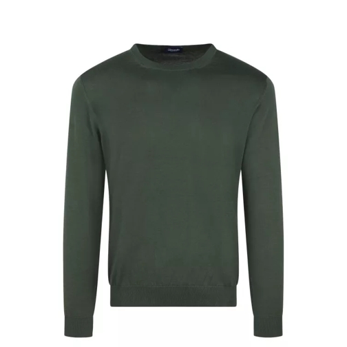 Drumohr Cotton Knit Sweater Green 