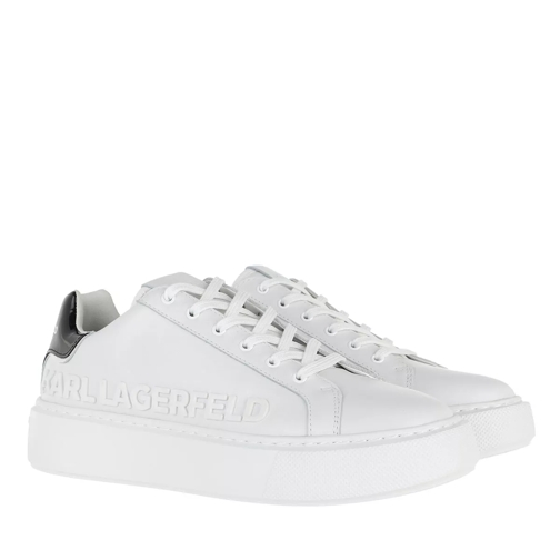 Karl Lagerfeld Maxi Kup Karl Injekt Logo Lo White Leather scarpa da ginnastica bassa