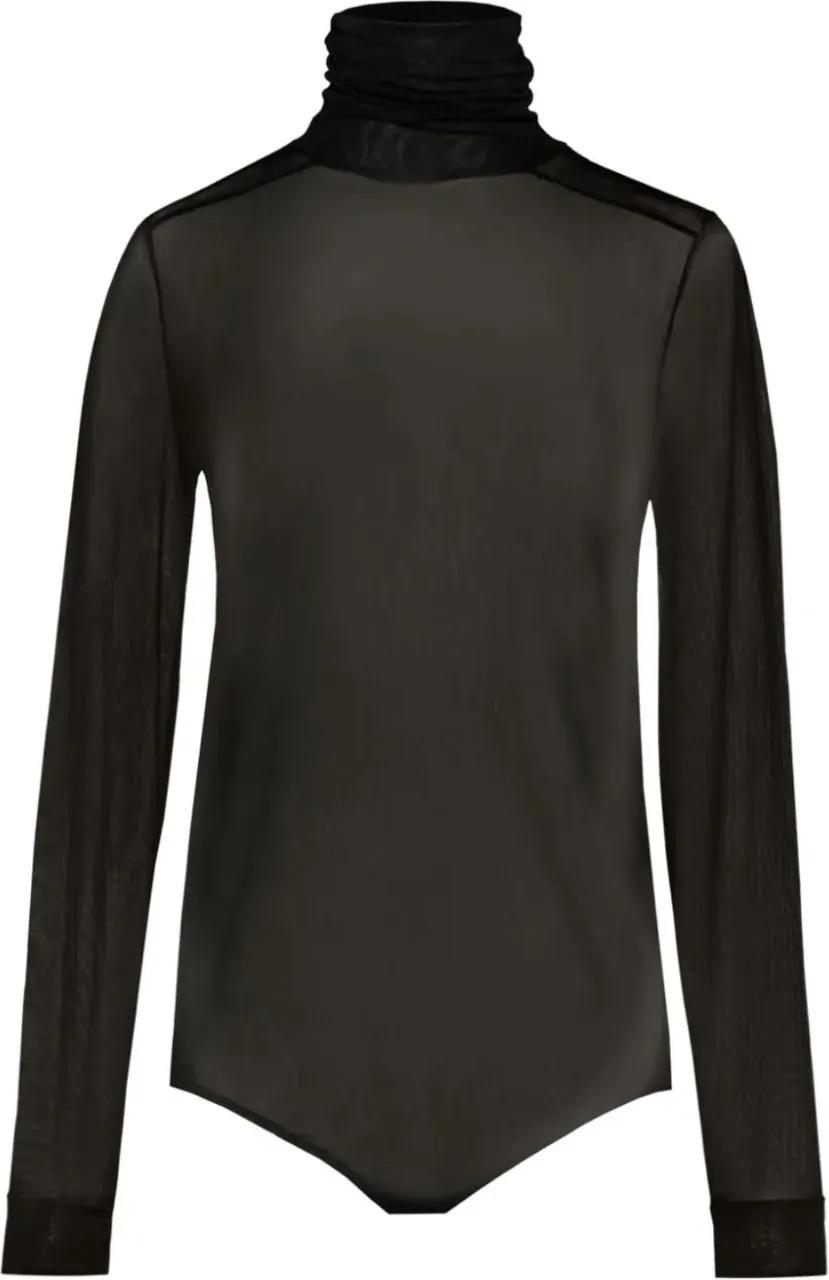 Thumbnail - Maison Margiela - Longsleeve Mesh Body Top Black - Größe 38 - schwarz