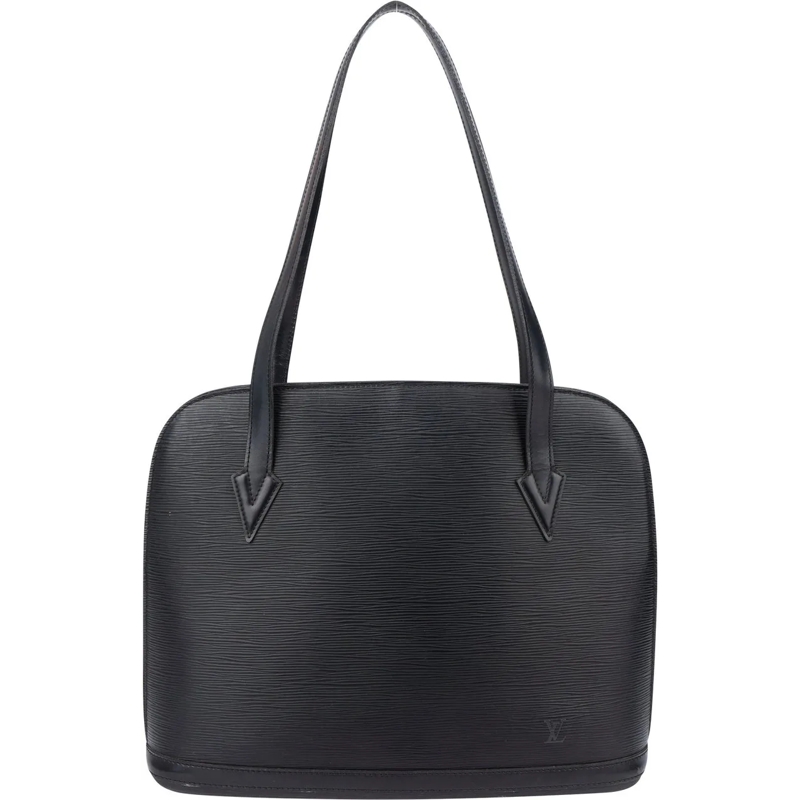 Louis Vuitton Tote Louis Vuitton Noir Epi Leather Lussac Shoulder Bag schwarz