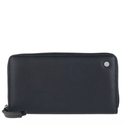 Abro Adria Leather Purse Navy Continental Wallet-plånbok