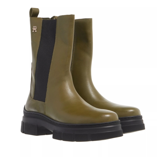 Tommy Hilfiger Essential Leather Chelsea Boot Putting Green Chelsea Boot