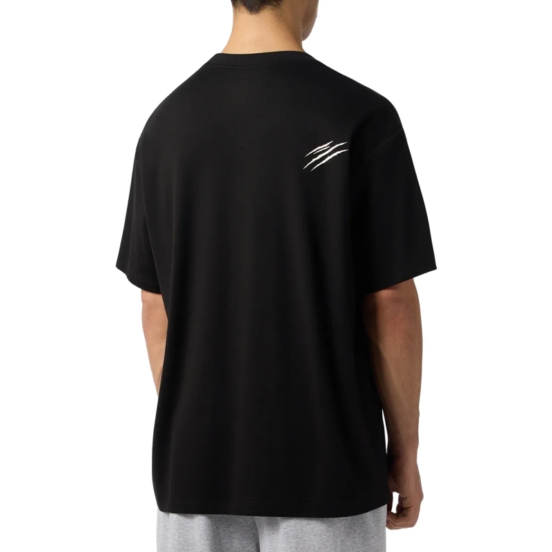 Plein Sport T-Shirt Slub Cotton T-Shirt Scratch schwarz(Image 2)