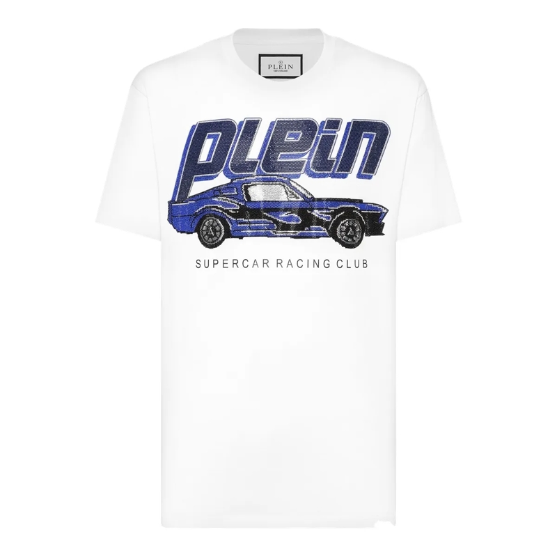 Philipp Plein T-Shirt T-Shirt Racing weiss