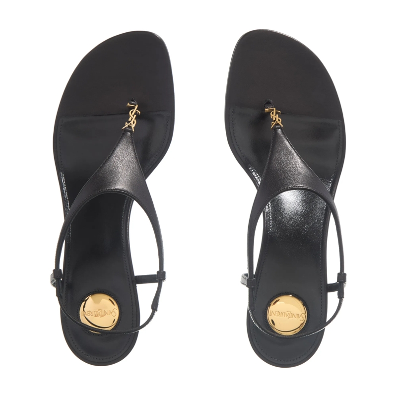 Saint Laurent Sandalen Cassandra Wedges Nero(Image 6)