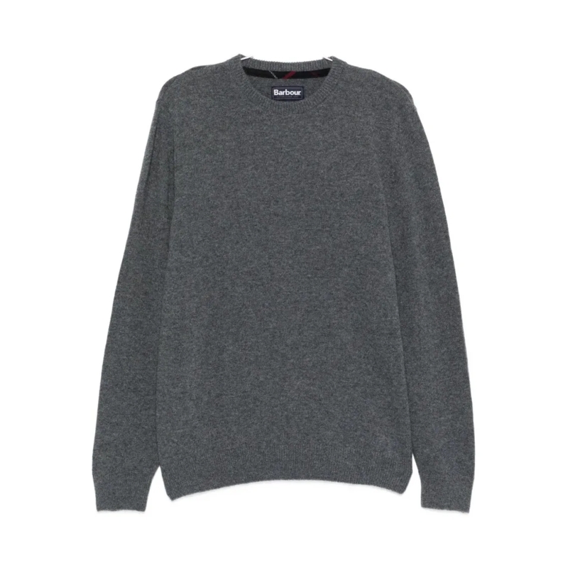 Barbour Pullover Classic Fit Grey Wool Sweater Grey