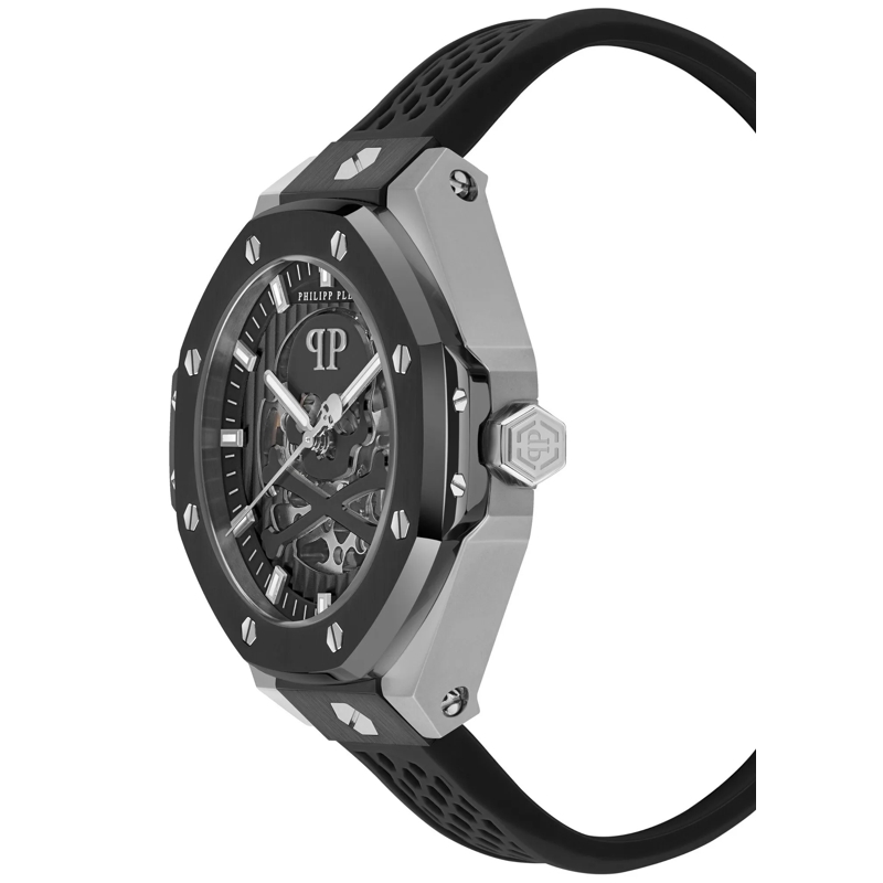 Philipp Plein Quarzuhr Quarz-Analoguhr Plein $Keleton Royal silber(Image 3)