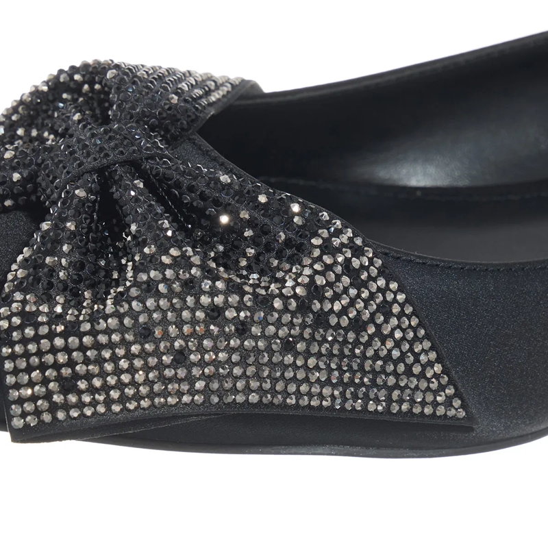 Steve Madden Ballerinas Magi Black Satin(Image 3)