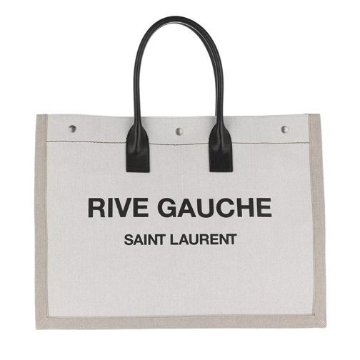 Saint Laurent Rive Gauche Tote Lino/Noir Boodschappentas