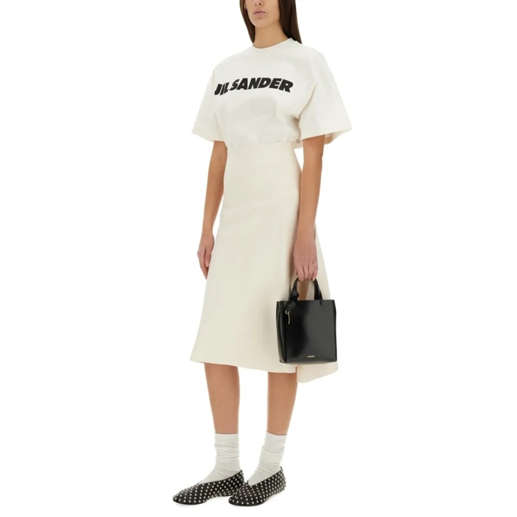 Tシャツ・カットソー Jil Sander Relaxed-Fit Cotton T-Shirt With Bold Logo Jil Sander Relaxed-fit Cotton T-shirt With Bold Logo In