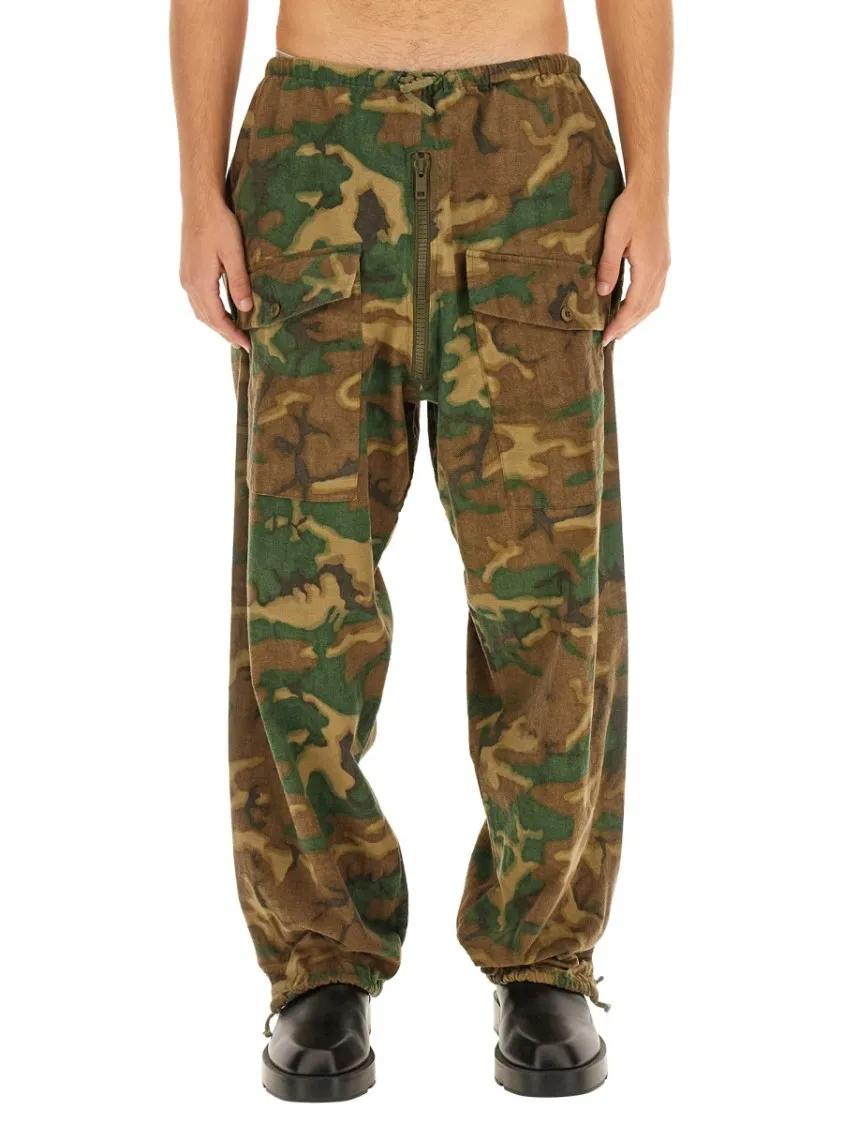 Thumbnail - Givenchy - Relaxed Fit Camouflage Pants - Größe 46 - grün