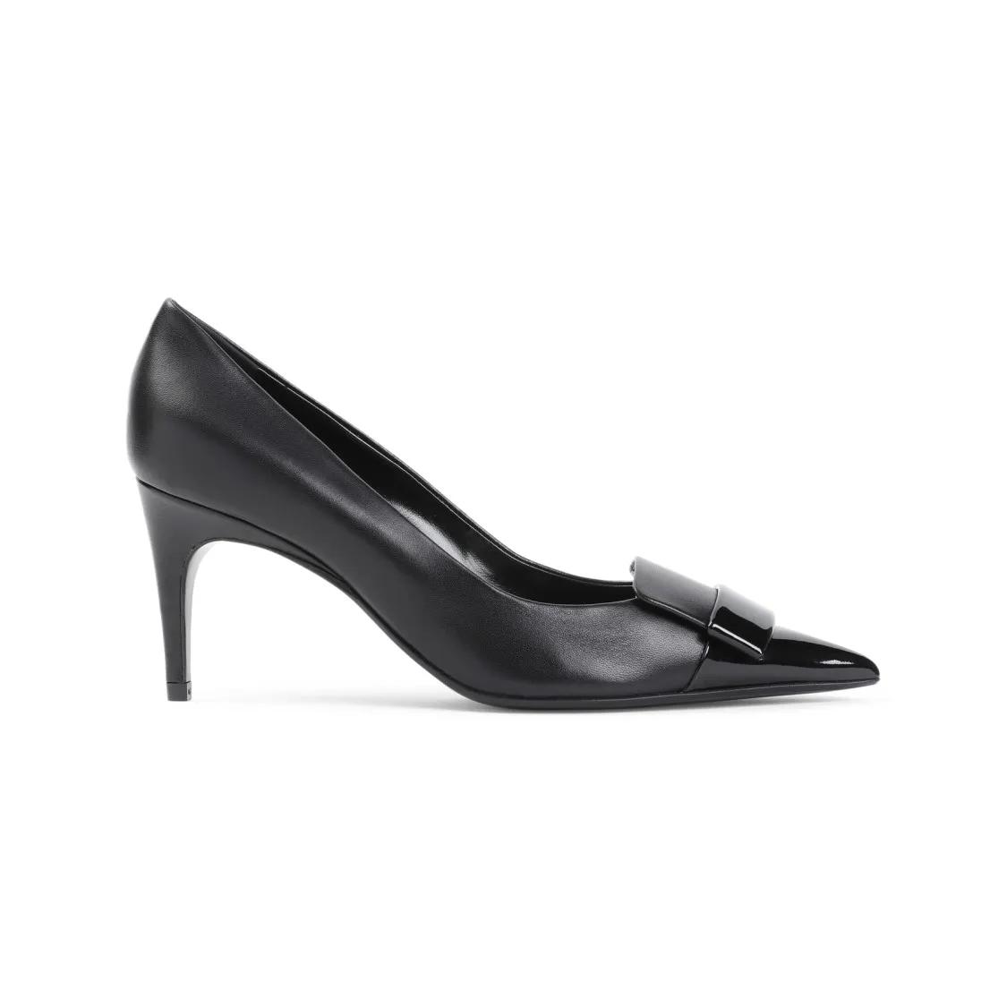 sergio rossi Pumps & High Heels - Black Nappa Leather 75 Pump - Gr. 37,5 (EU) - in Schwarz - für Damen