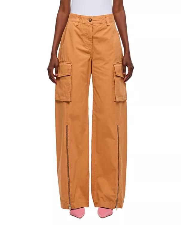 Thumbnail - Stella McCartney - Front Zip Cargo Pant - Größe 38 - braun
