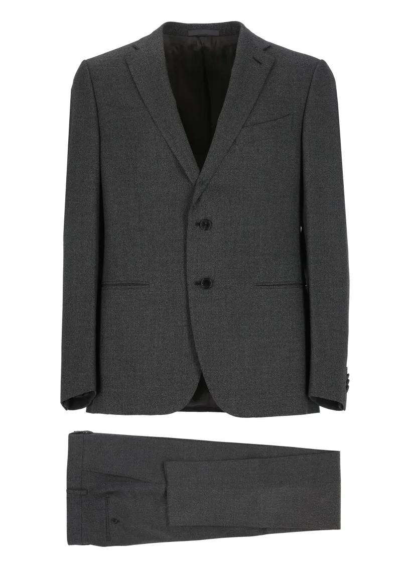 Thumbnail - Emanuela Caruso - Grey Wool Suit - Größe 54 - grau