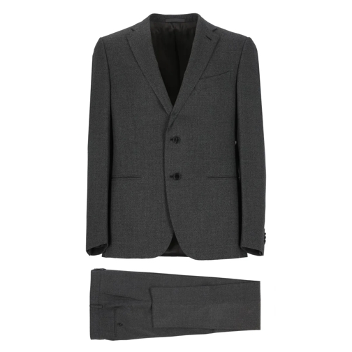 Emanuela Caruso Combinaisons de combinaisons Grey Wool Suit Grey