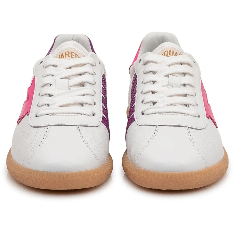 Dsquared2 Low-Top-Sneaker Sneakers con Lacci e Inserti a Contrasto weiß(Image 2)