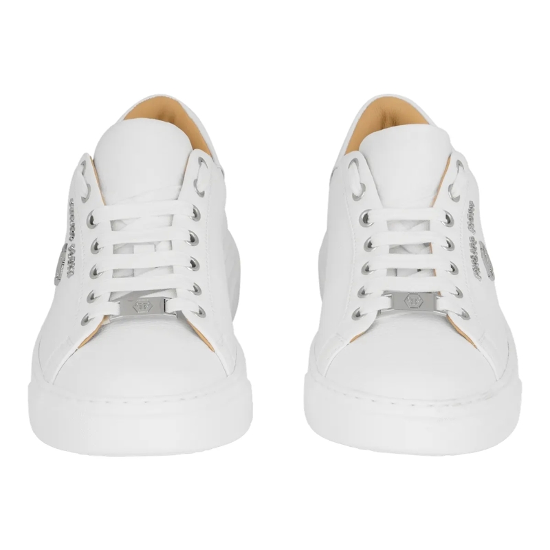 Philipp Plein Low-Top-Sneaker Lo-Top Turnschuhe Hexagon weiss(Image 2)