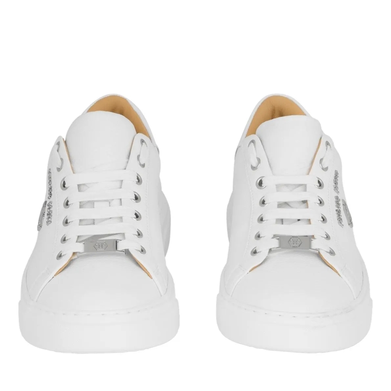 Philipp Plein Low-Top-Sneaker Lo-Top Turnschuhe Hexagon weiss(Image 5)