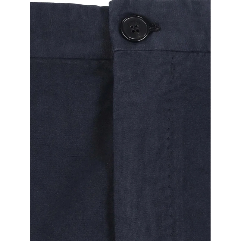 Incotex Chino Navy Chinos With Pleated Front And Classic Straigh Blue (Image 5)