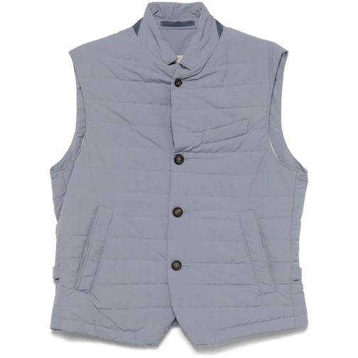 Eleventy Daunenjacken Light Blue Quilted Padded Gilet Blue