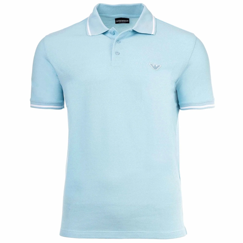 Emporio Armani Polohemd ESSENTIAL 1er Pack hellblau