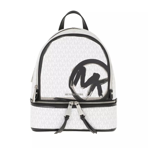 MICHAEL Michael Kors Rhea Zip Backpack Bright White/Multi Rucksack