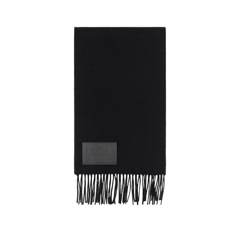 Hogan Écharpe légère Fringes Scarf Crafted Black
