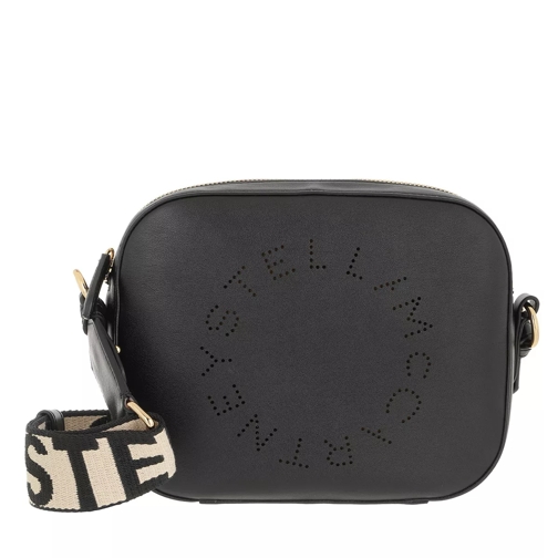Stella McCartney Small Logo Crossbody Bag Black Crossbodytas