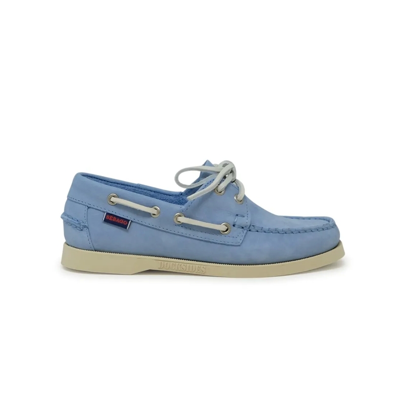 Sebago Balletschoenen 74121Sw Portland Light Blue Nubuck Loafers Blue