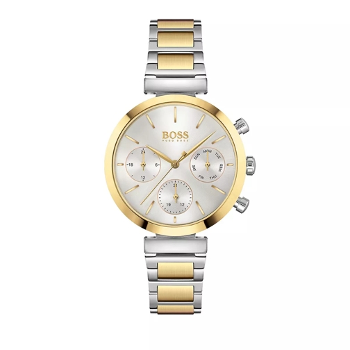 Boss Watch Flawless Silver/Yellow Gold Chronograph