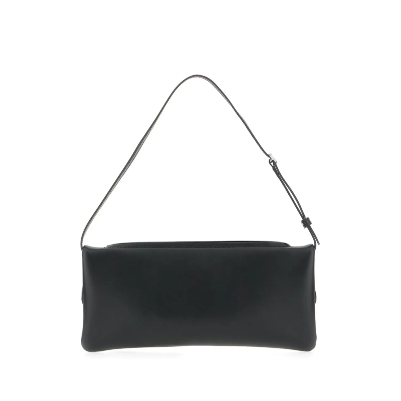 Courrèges Clutch Courreges Black leather handbag schwarz(Image 2)