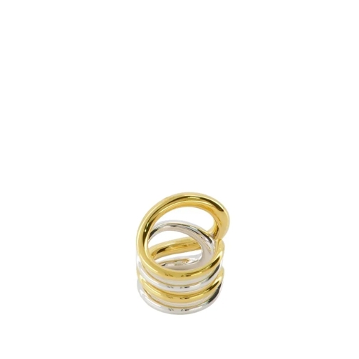 Charlotte Chesnais Ring Daisy Ring - Silver/18K Gold Plated Gold