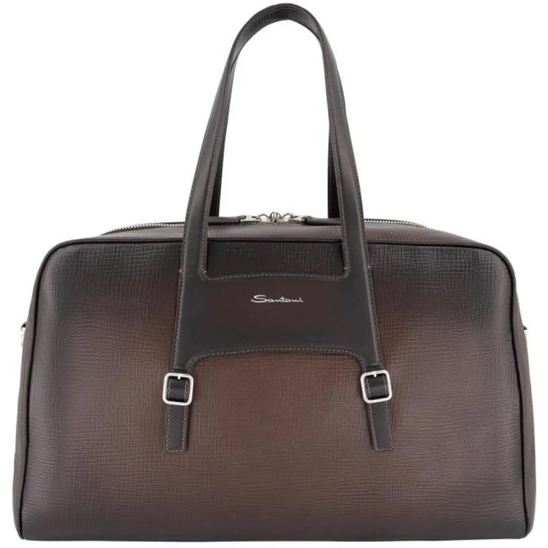 Santoni Weekender Bag braun