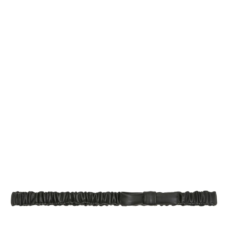 Dorothee Schumacher Gürtel FEMININE EDGE stretch bow belt vinyl black
