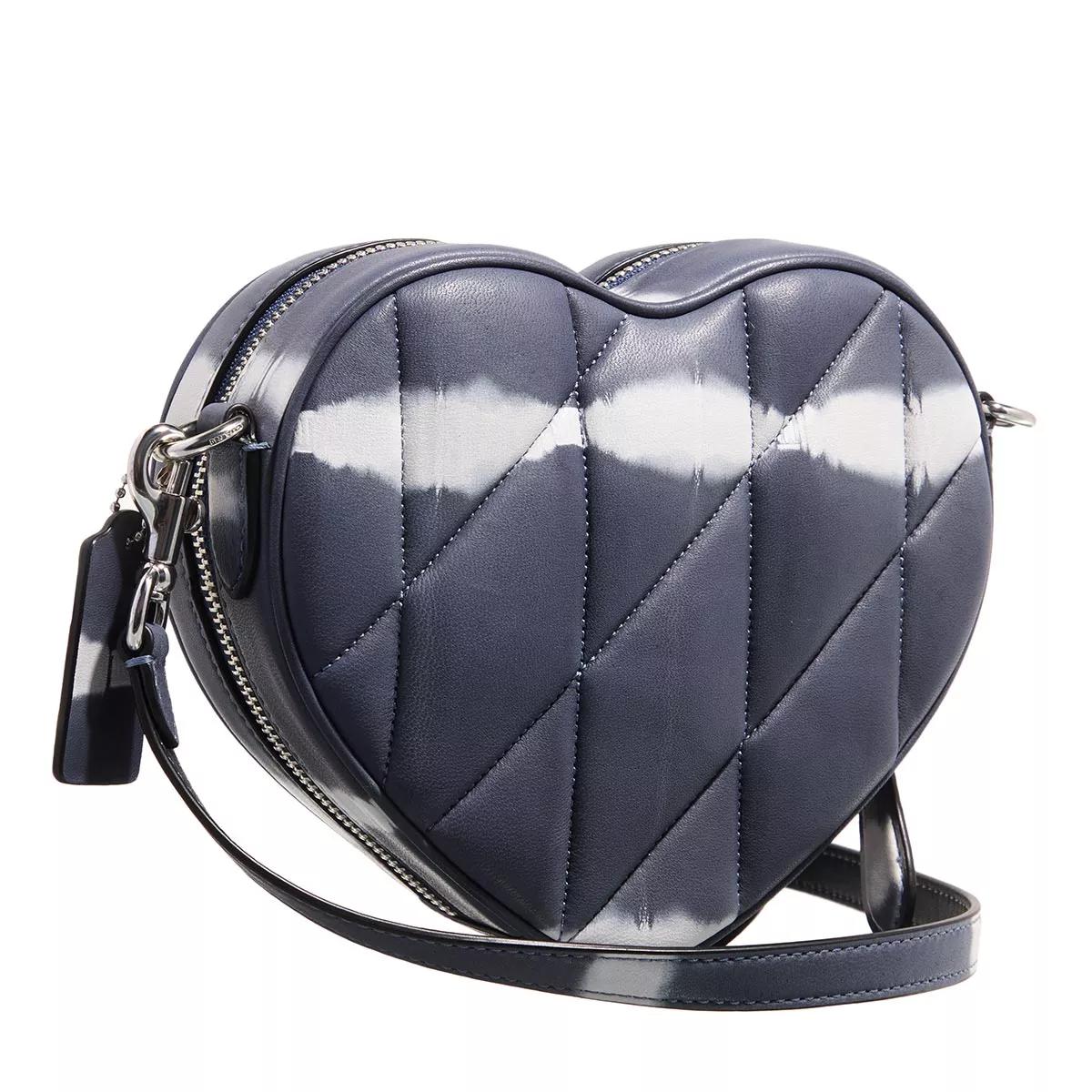Coach Crossbody bags Quilted Tie-Dye Heart Crossbody in blauw