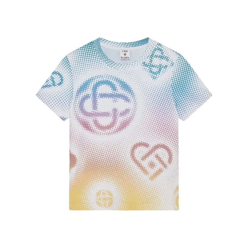 Casablanca  Halftone Logo Slim Tshirt Halftone Logo