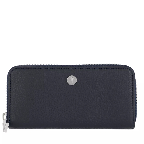 JOOP! Nature Grain Melete Wallet Dark Blue Portemonnaie mit Zip-Around-Reißverschluss