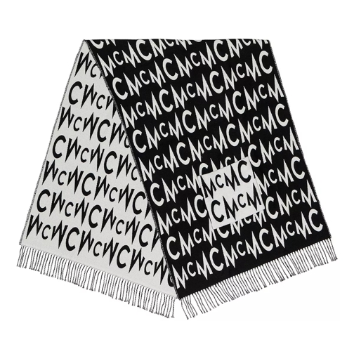 MCM Mcm Collection Jacquard Scarf Blanc De Blanc Wollen Sjaal