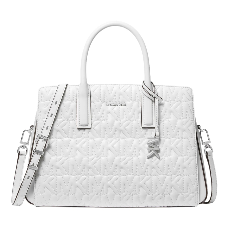 MICHAEL Michael Kors Satchel Laila Md Satchel Optic White