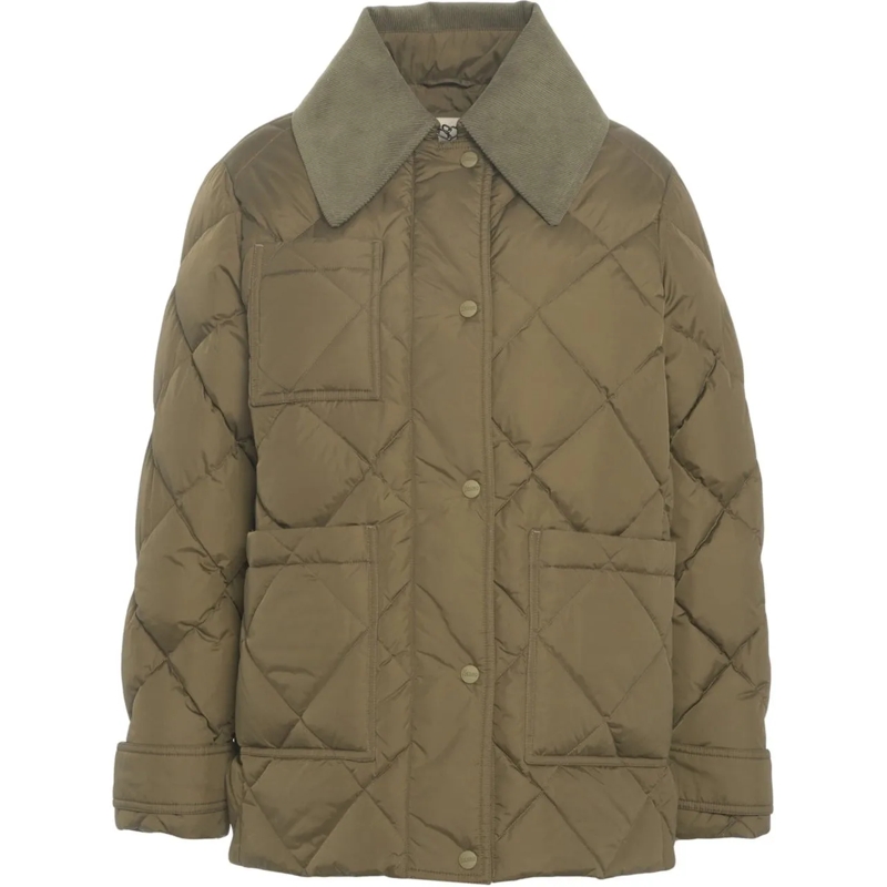 Herno Minikleid Quilted jacket grün
