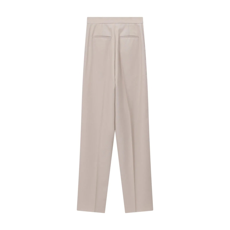 Max Mara Freizeithose Weite Stoffhose Girone beige(Image 2)