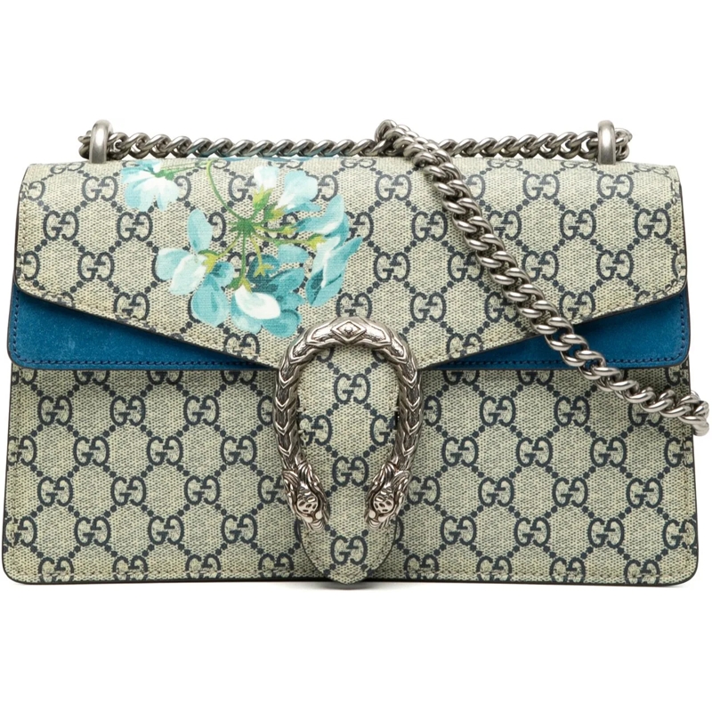 Gucci Schultertasche Small GG Supreme Blooms Dionysus Shoulder Bag braun