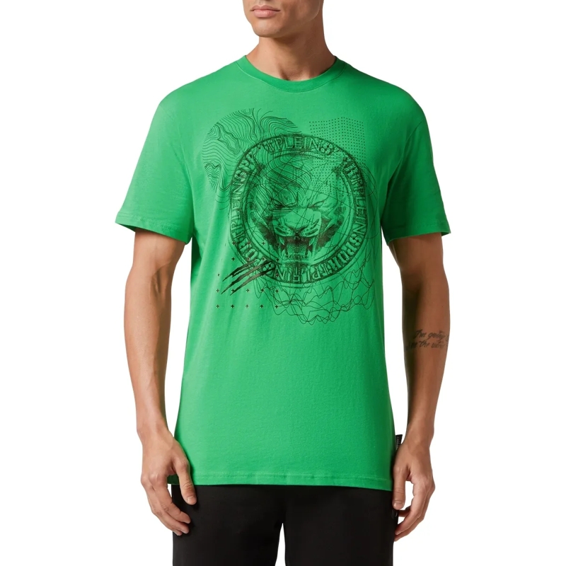 Plein Sport T-Shirt T-Shirt Tiger grün(Image 3)