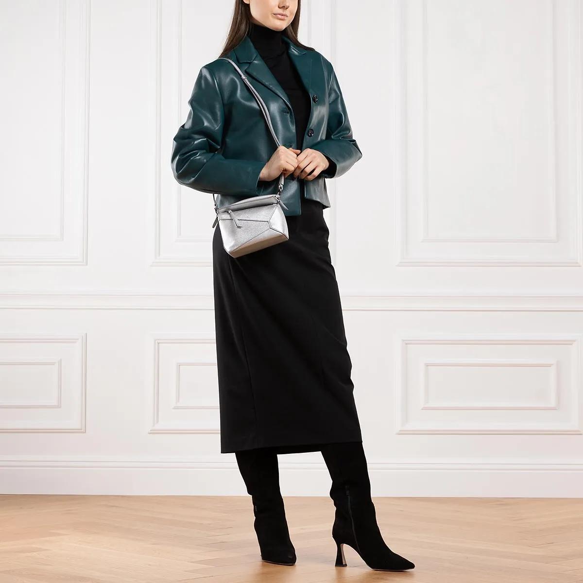 Loewe Totes & shoppers Puzzle Edge Mini Bag in zilver