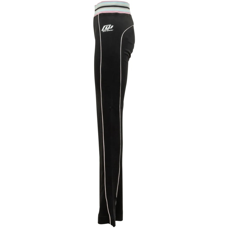 Off-White Jogginghose Pantaloni Track Slim con Banda Laterale schwarz(Image 3)